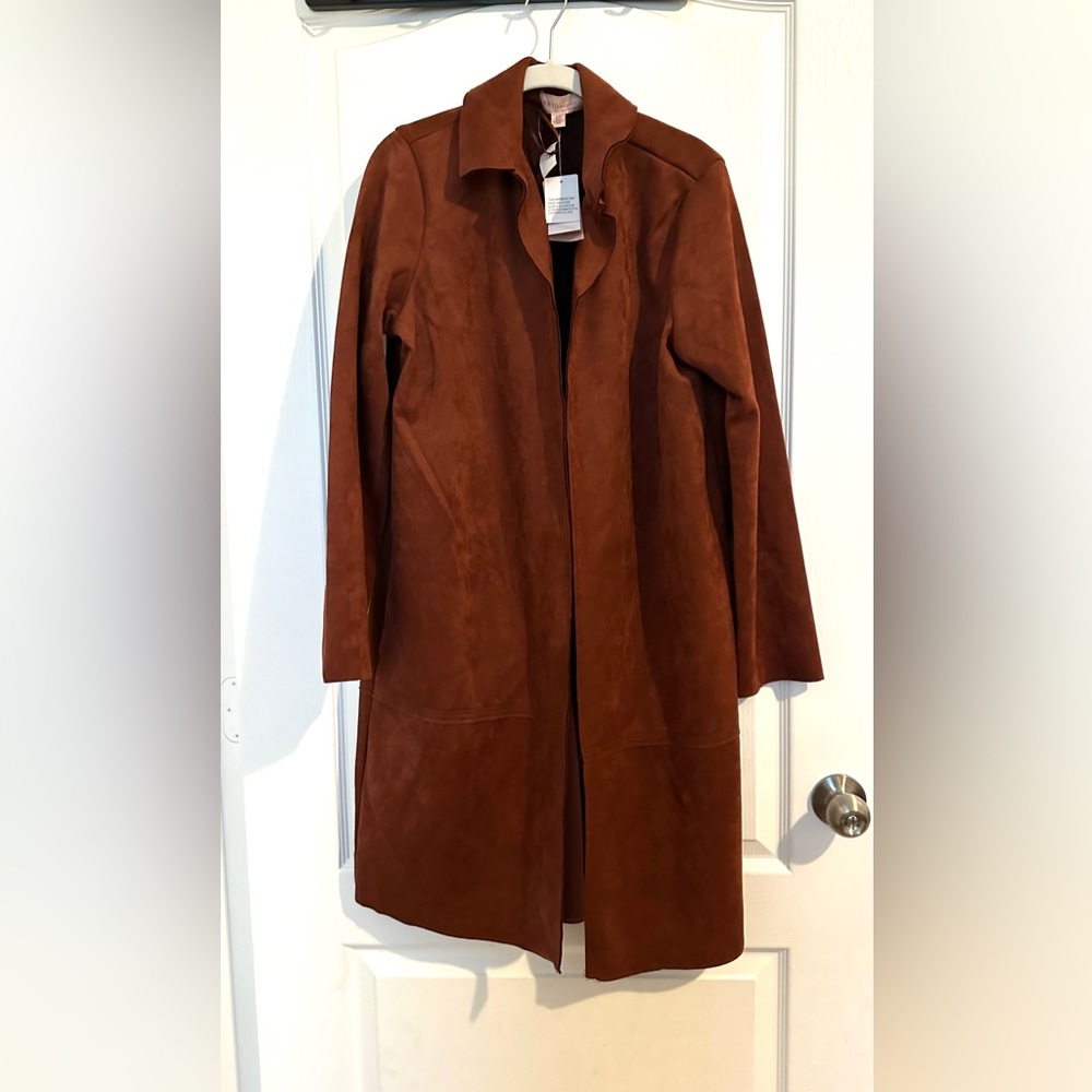 NWT Brown Suede style coat